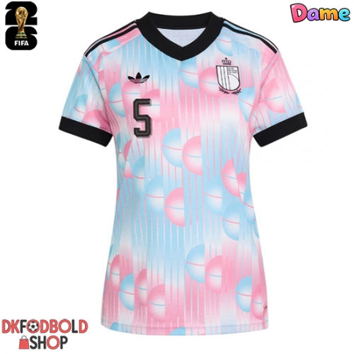 Belgien Maxim De Cuyper #5 Udebanetrøje Dame VM 2026 Kort ærmer